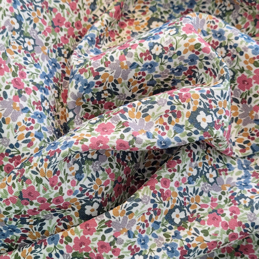 Viella de Algodón Estampada Flores Pequeñas Multicolor Infantil 2 – 145 gsm