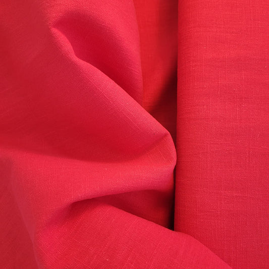 Lino 100% Premium 230 g/m² – Color rojo