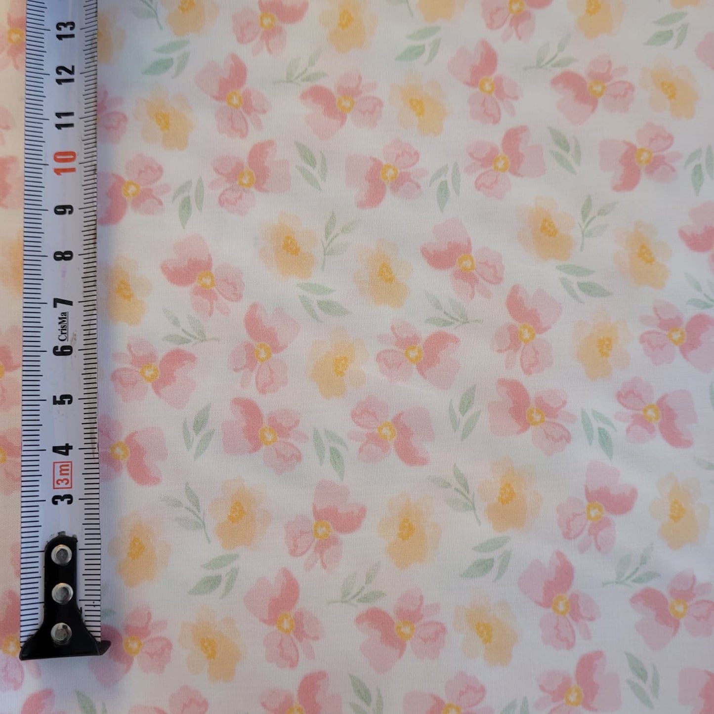 Popelín de algodón estampado flores pequeñas infantil 3 – [Rosa/amarillo]